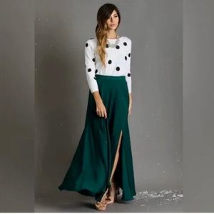 Baltic Born Emerald Green Maxi Skirt